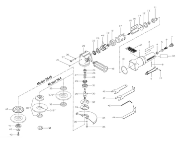 Part Location Diagram of LG2-219M Ingersoll Rand Wheel Retaining Screw